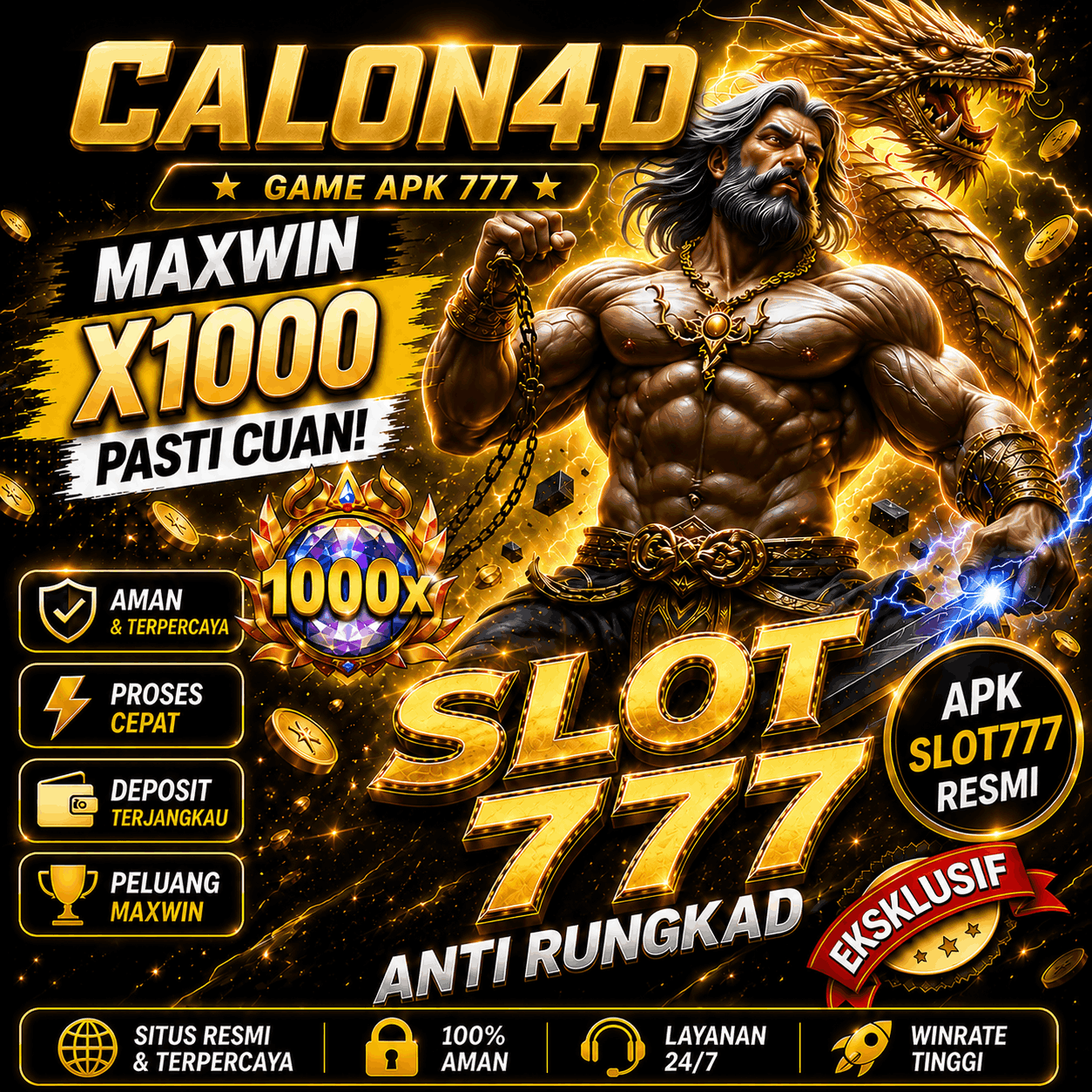 CALON4D Link APK Slot777 & Slot Online dengan 777 Provider dalam Satu Akses